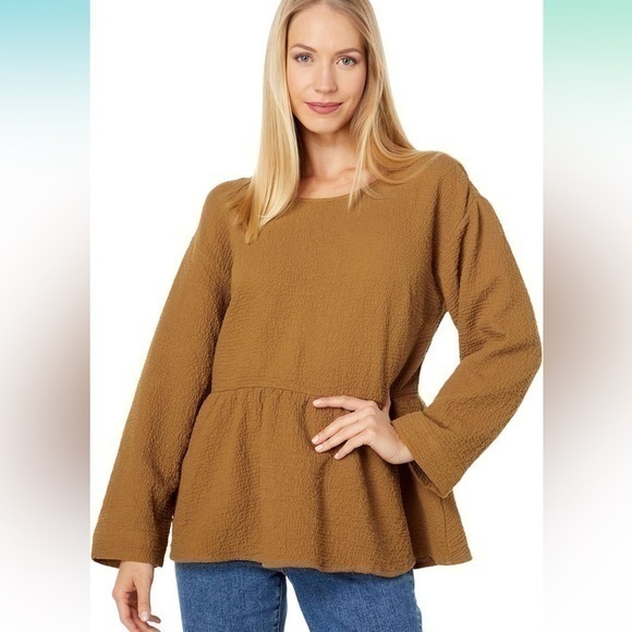 Madewell Peplum Open-Back Top Size XS NWT - Picture 1 of 7